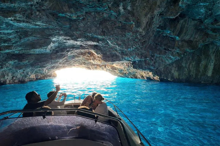 Private Blue Cave & Mamula Island Boat Tour Leaving from Budva 3h